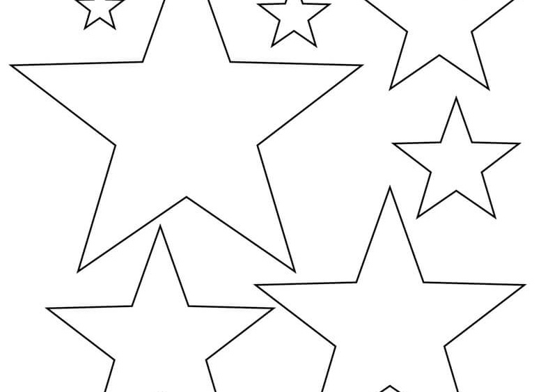 Трафарет Звёздочки