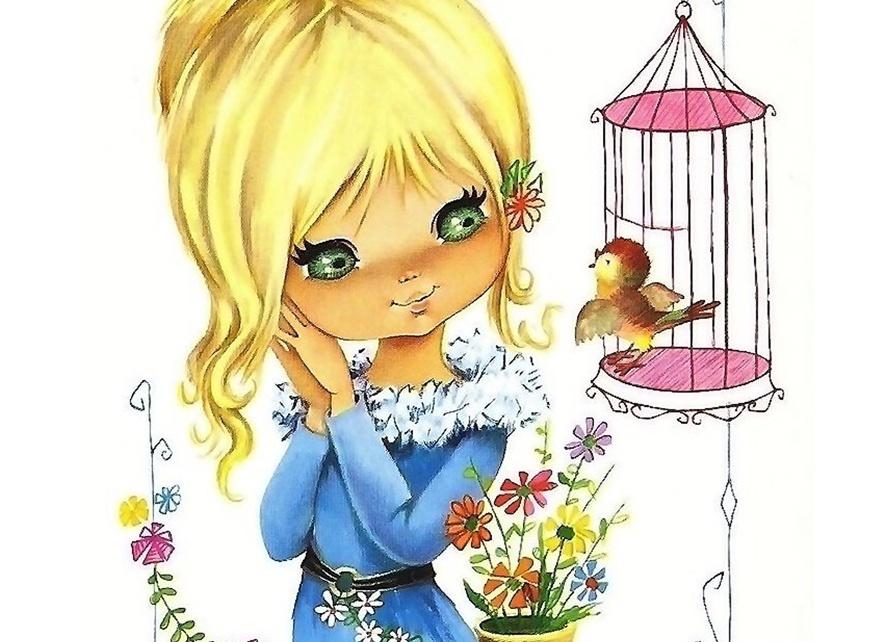 Добрые иллюстрации девочка
