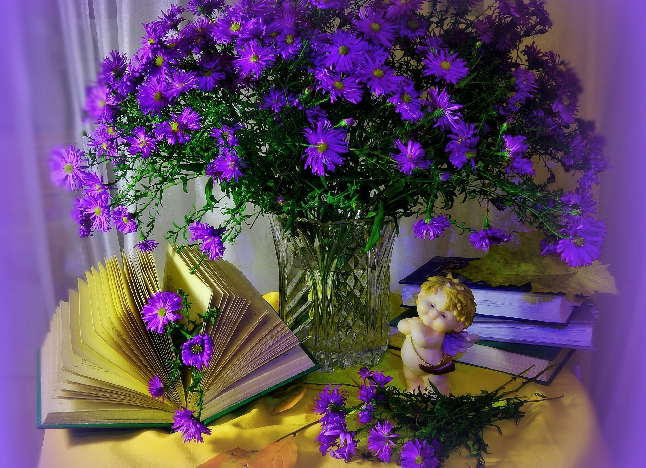 Приятного вечера с цветами