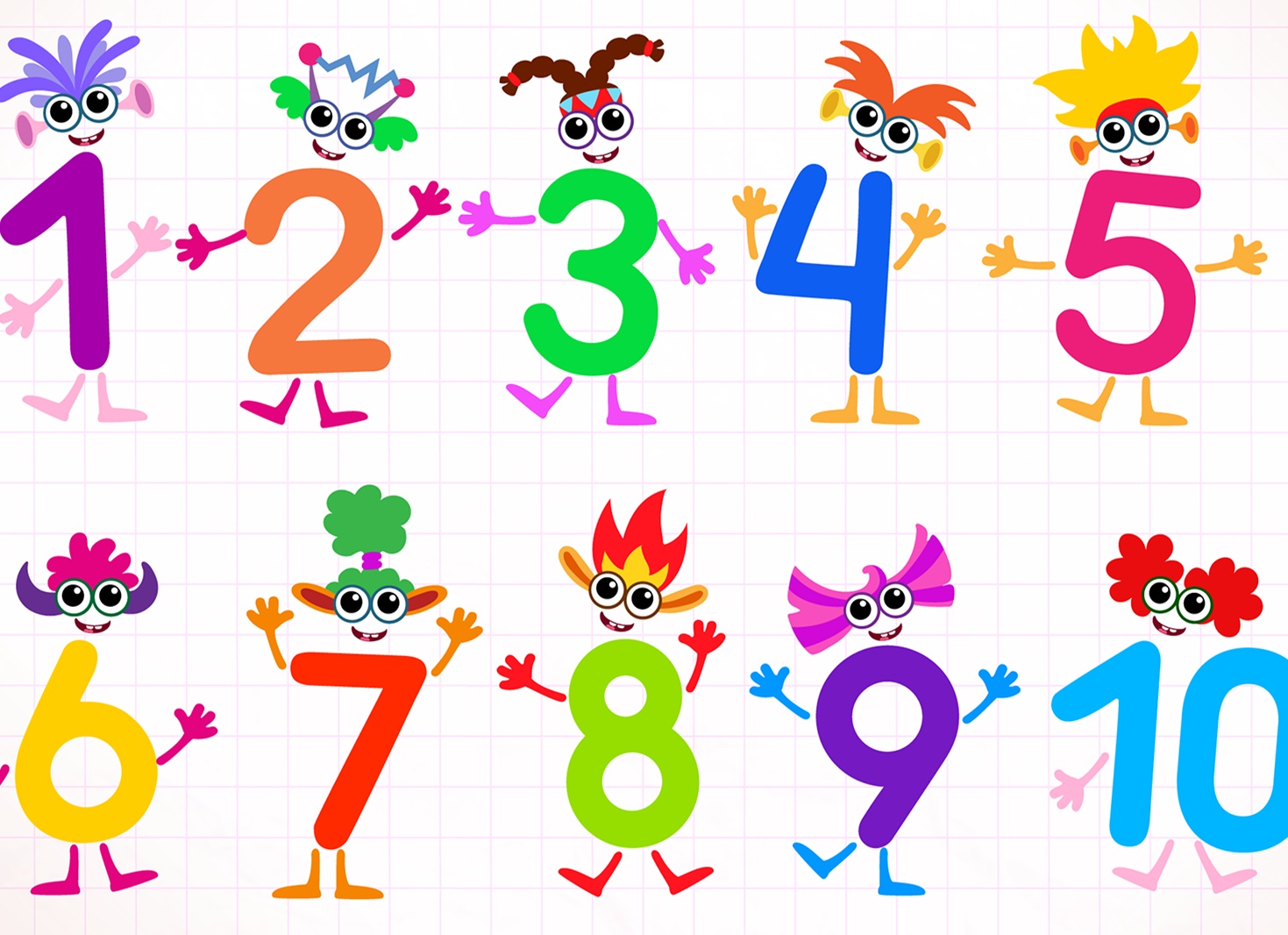 Цифры до 10 для детей
